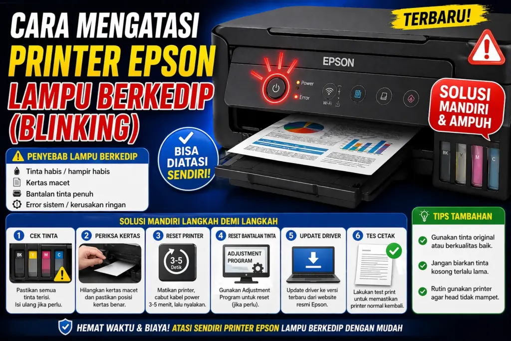 Printer Epson Lampu Berkedip