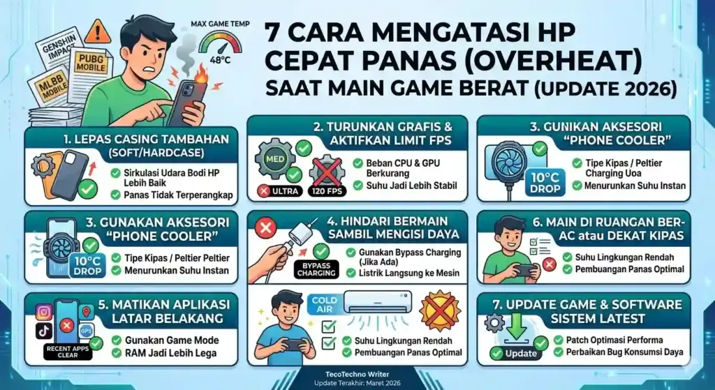 Cara Mengatasi HP Cepat Panas Saat Main Game Berat