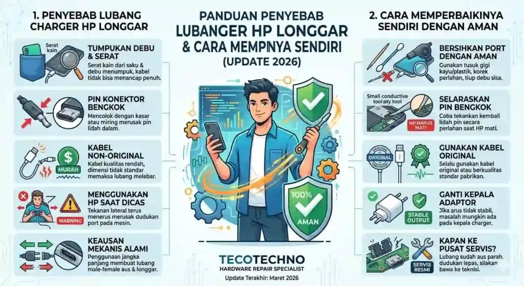 Penyebab Lubang Charger HP Longgar & Cara Memperbaikinya Sendiri
