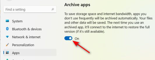 Cara Arsipkan Aplikasi Windows 11
