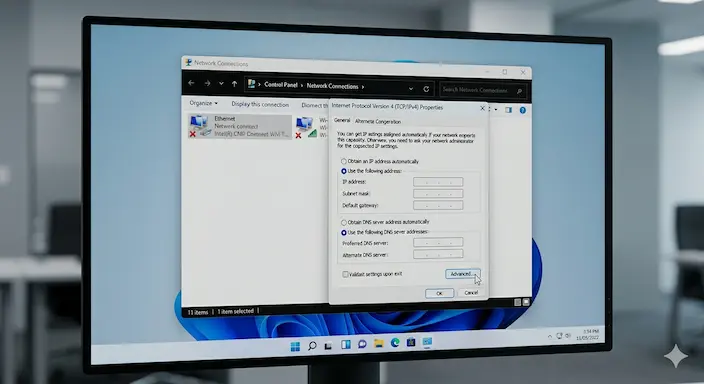 Multiple IP di Windows 11