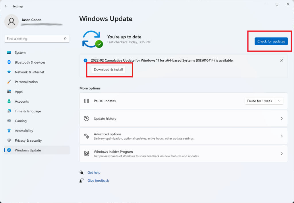 Update Windows 11 Bermasalah