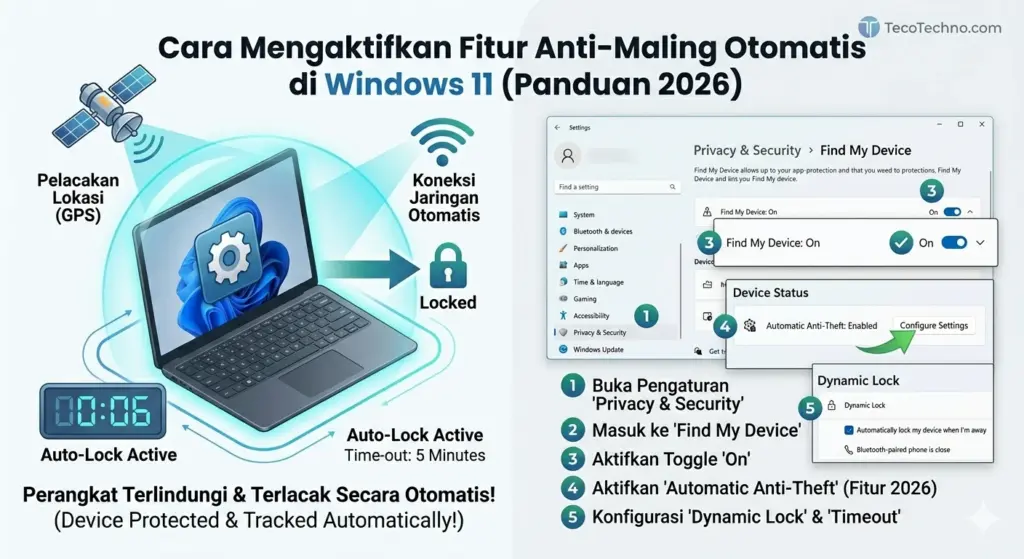 Cara Mengaktifkan Fitur Anti-Maling Otomatis