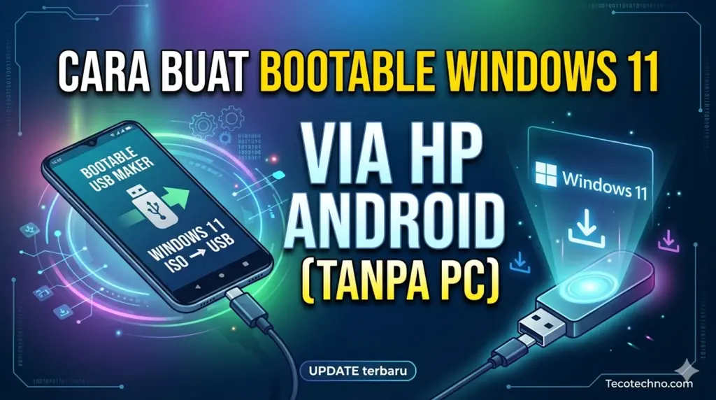 Cara Membuat Bootable 11 via HP