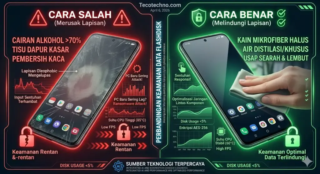 Cara Membersihkan Layar HP yang Benar