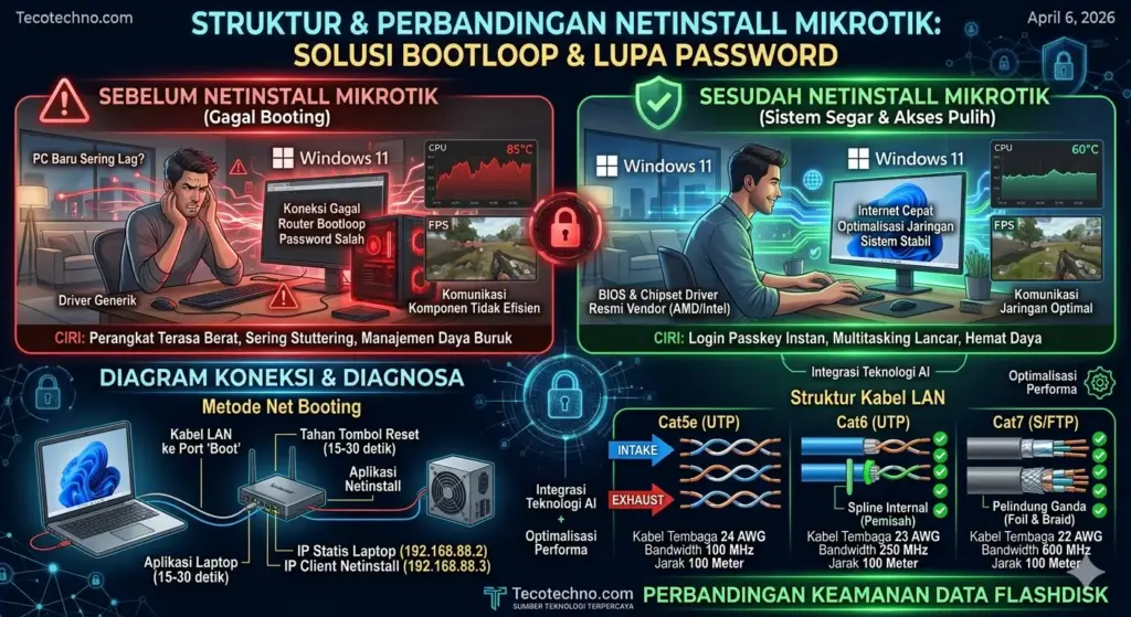 Cara Melakukan Netinstall MikroTik