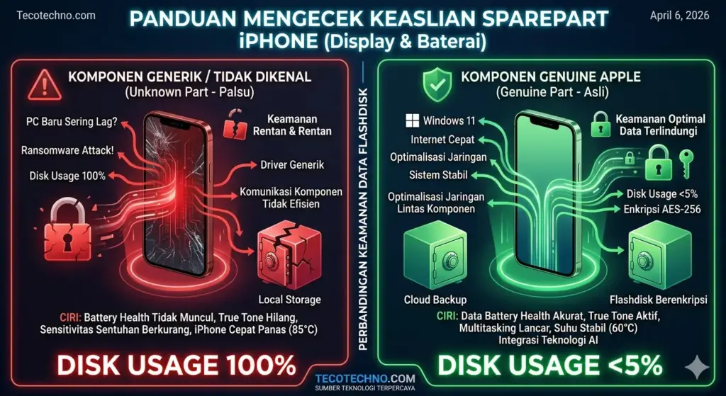 Cara Cek Keaslian Sparepart iPhone