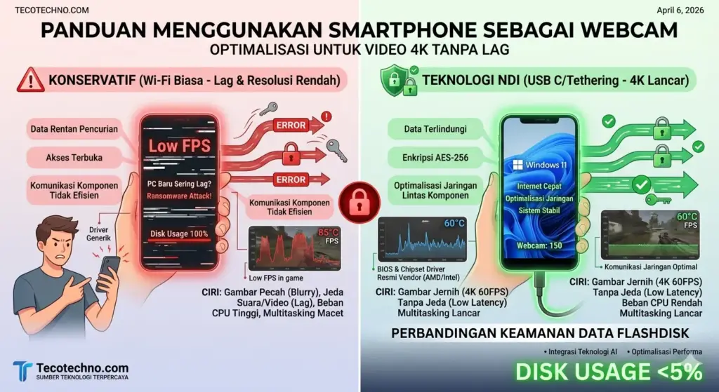 Panduan Menggunakan Smartphone sebagai Webcam