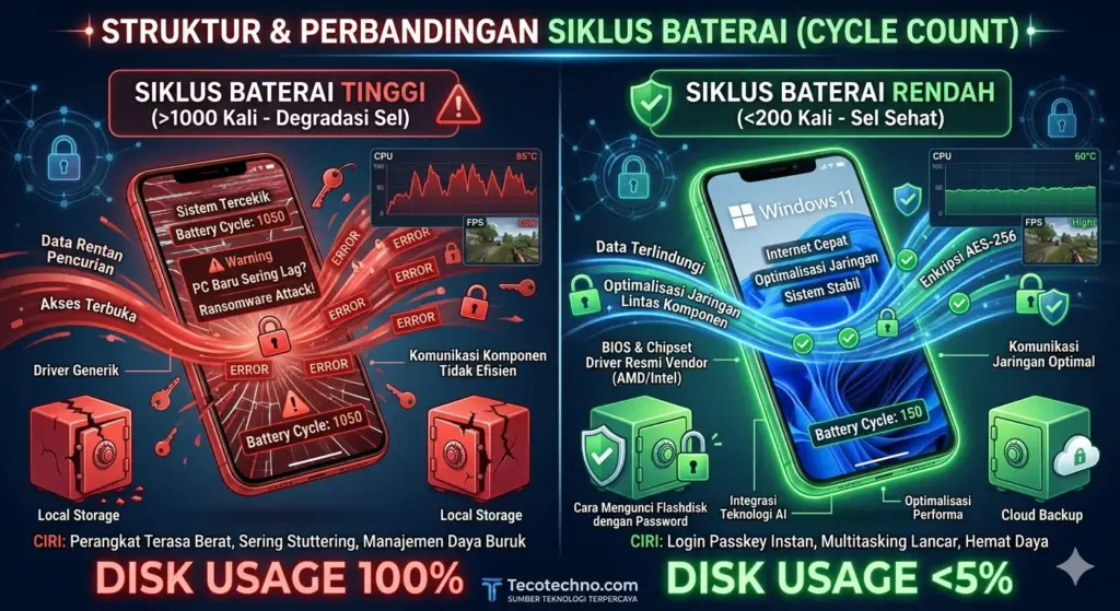 5 Cara Mengatasi Disk Usage 100% yang Sering Terjadi Saat Performa Baterai Menurun