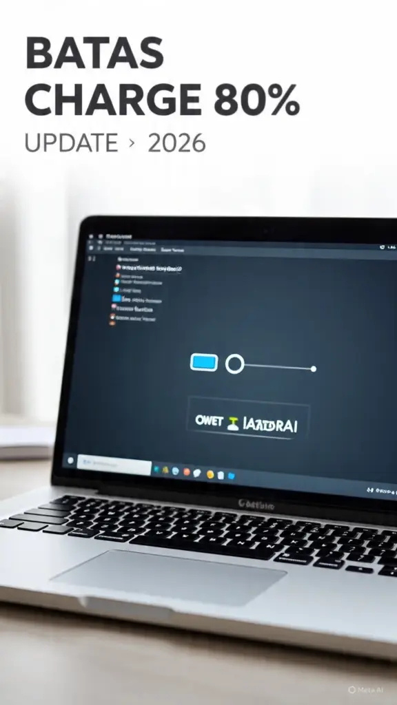 Cara Membatasi Persentase Charge Baterai Laptop