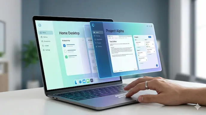 cara menggunakan Virtual Desktop