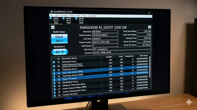 Cara Mengecek Umur SSD