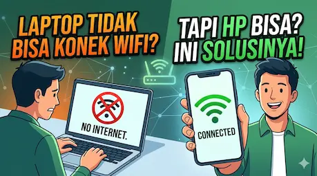 Laptop tidak bisa connect WiFi