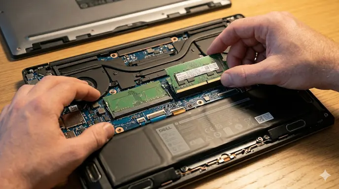 layar laptop hitam tapi masih nyala
