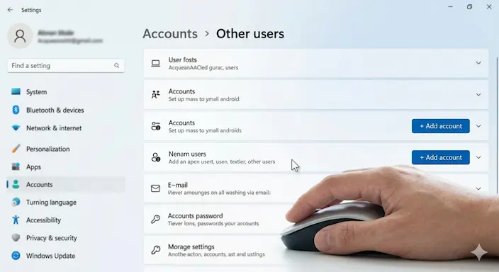 cara membuat user account baru