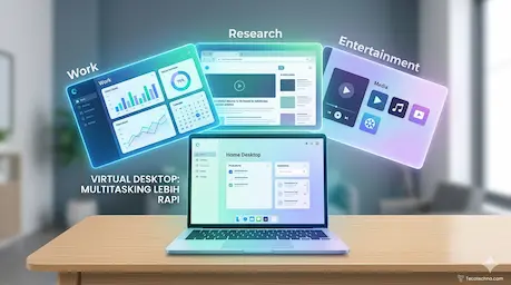 cara menggunakan Virtual Desktop