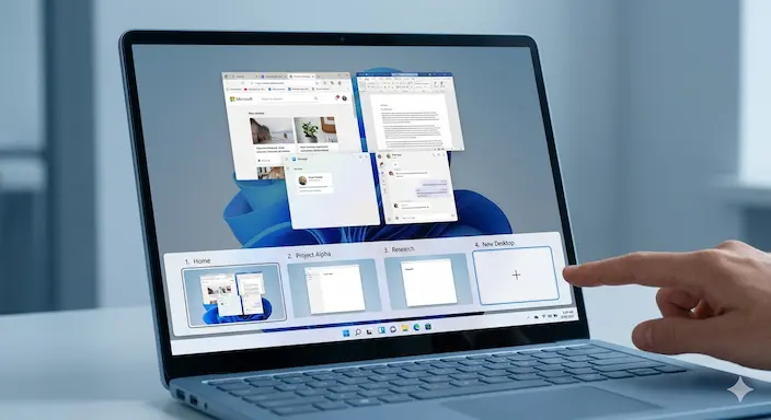 cara menggunakan Virtual Desktop