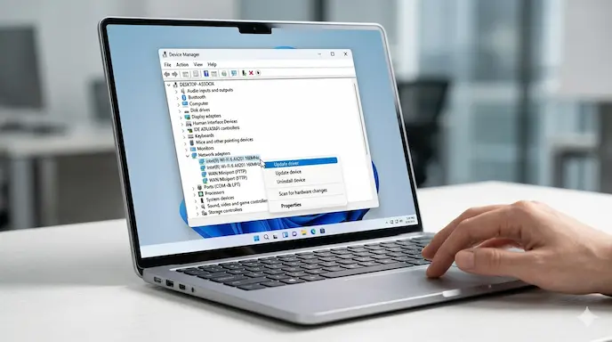 Laptop tidak bisa connect WiFi