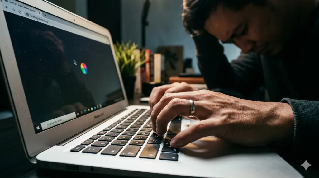 cara force restart laptop