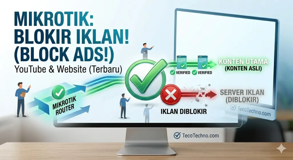 mikrotik blokir iklan dns