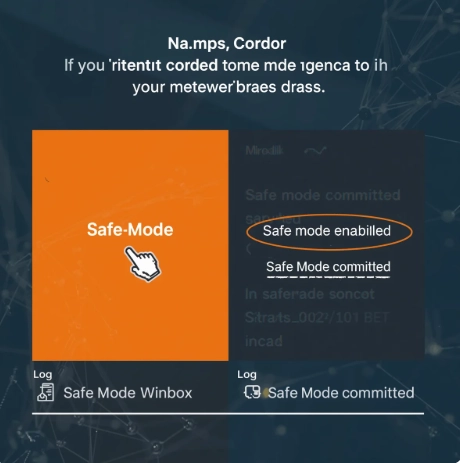 mikrotik safe mode