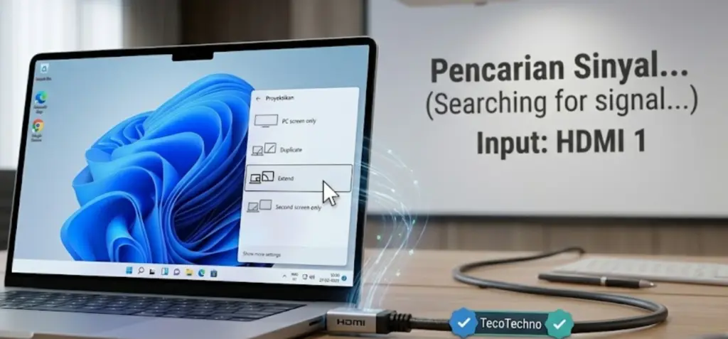 windows 11 tidak bisa ke proyektor