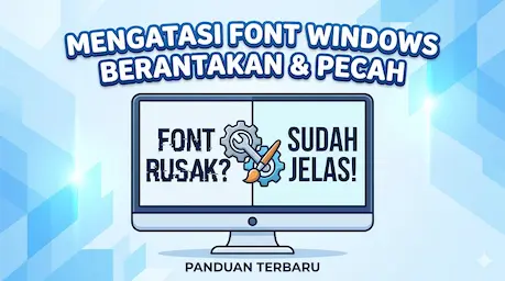 Mengatasi Font Windows Berantakan