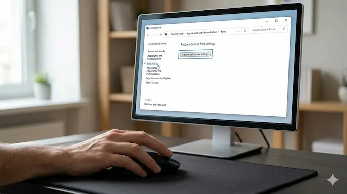 Mengatasi Font Windows Berantakan