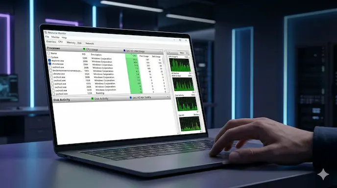 Cara Menggunakan Resource Monitor