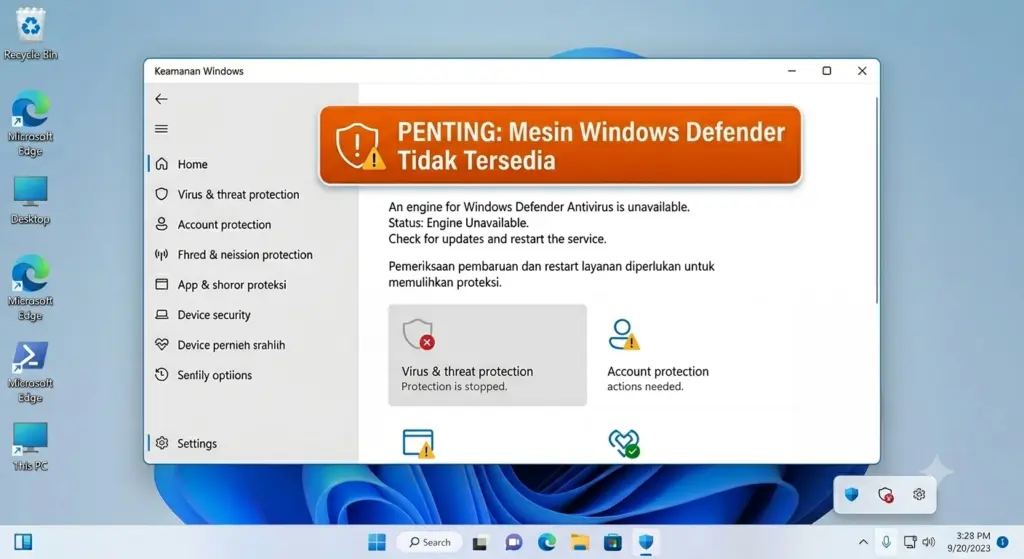 Windows Defender Engine Unavailable