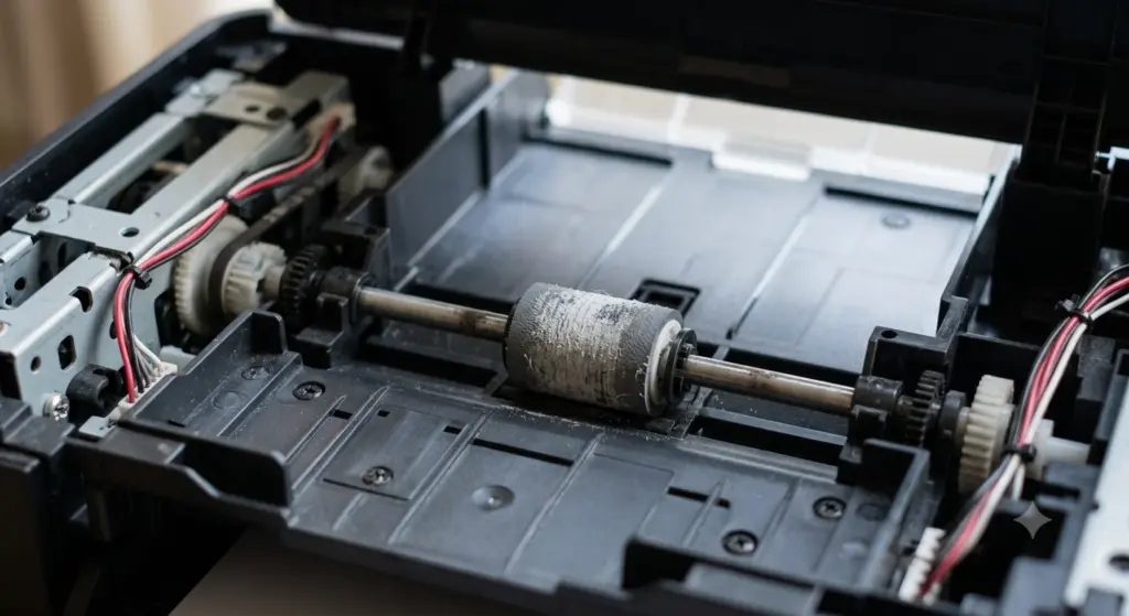 Membersihkan Feed Roller Printer