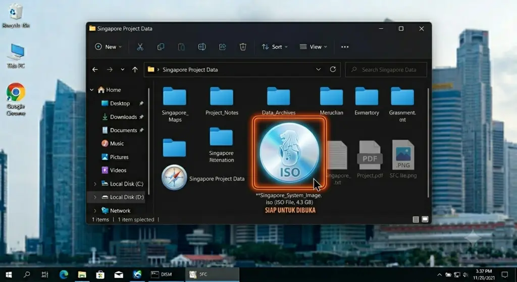 Membuka File ISO di Windows 11