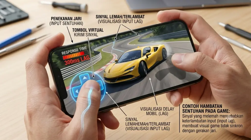 Layar HP Delay Saat Gaming