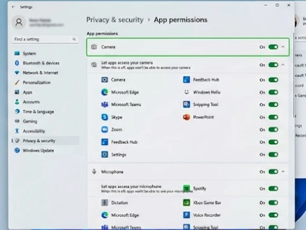 aplikasi menggunakan kamera dan mikrofon pc
