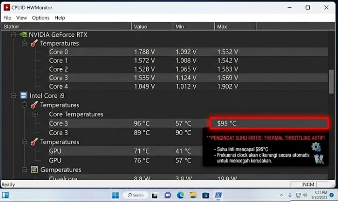 Tanda-Tanda Thermal Paste CPU Kering