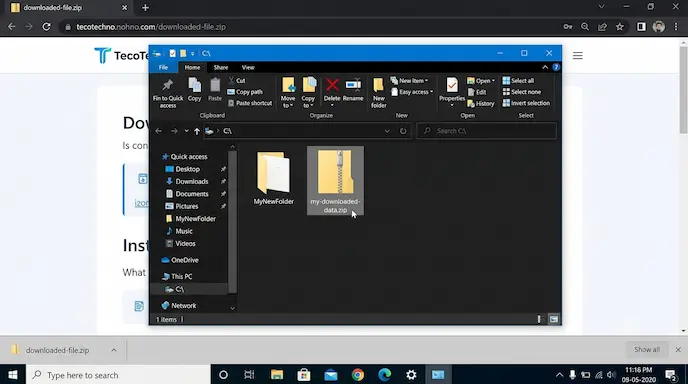 Windows cannot complete the extraction