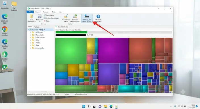 Cara Menggunakan TreeSize Free