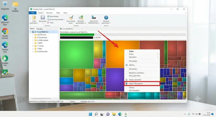 Cara Menggunakan TreeSize Free