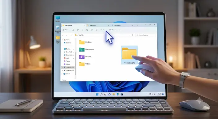 File Explorer Terbuka di Jendela Baru
