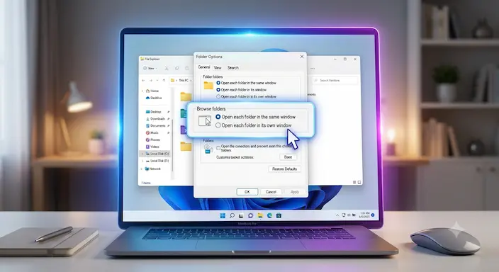 File Explorer Terbuka di Jendela Baru