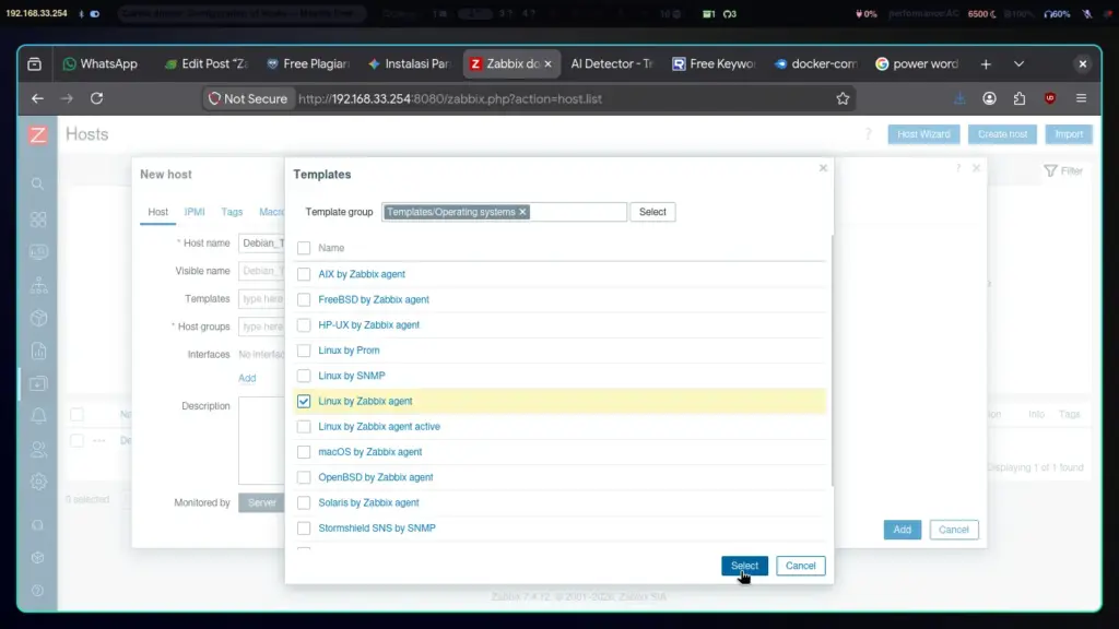 Zabbix-ser