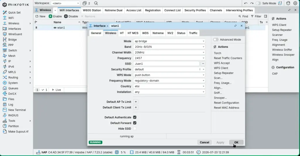 Mikrotik Wifi