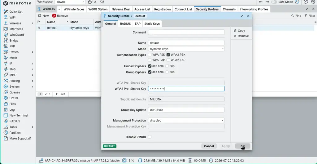Mikrotik Wifi