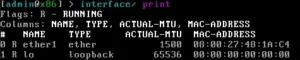 Perintah Dasar Mikrotik