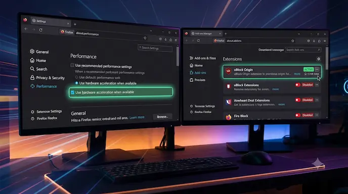 Menggunakan Mozilla Firefox