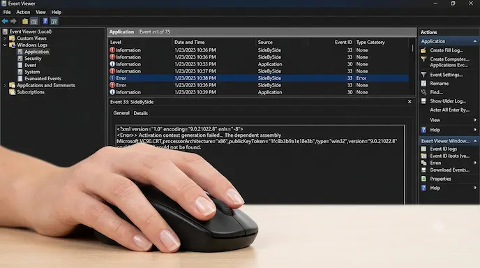 Side-by-Side Configuration Is Incorrect