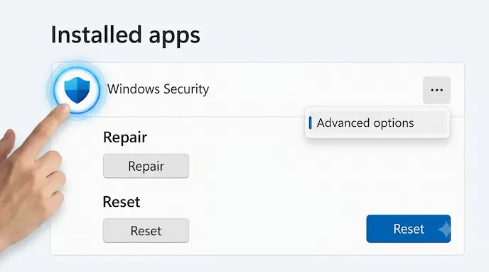 Windows Security tidak bisa dibuka