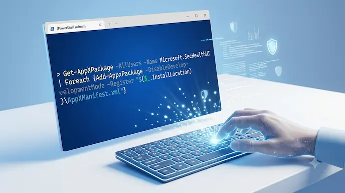 Windows Security tidak bisa dibuka