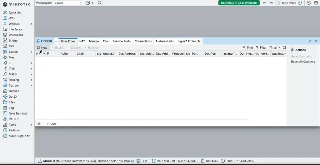 VLAN Mikrotik NAT